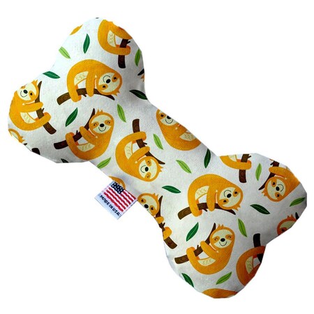 Mirage Pet Products Sleepy Sloths 10 in. Stuffing Free Bone Dog Toy 1202-SFTYBN10